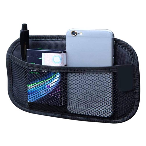 Almacenamiento Adhesivo Para Coche, Bolsa De Red, Organizador De Bolsillo De Malla, Bolsa De Red De Almacenamiento Lateral Para Asiento De Coche, Organizador De Bolsillo, Teléfono Guardurnaity HA039473-02