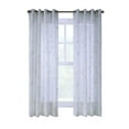thumbnail image 3 of Habitat 71641-109-50-63-001 50 x 63 in. Triston Grommet Curtain Panel Window Dressing, White, 3 of 5