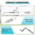 thumbnail image 4 of IDEASURE 105-1845 Replacement Traction Control Cable Compatible with 22" Toro Recycler Self Propelled Lawn Mowers 20005, 20007, 20016, 200064, 20065, 20072A, 4 of 4