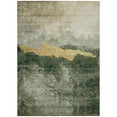 thumbnail image 2 of HomeRoots 603010 10 x 14 ft. Fern Green, Gold & Gray Abstract Washable Indoor & Outdoor Rectangle Area Rug, 2 of 5