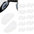 thumbnail image 2 of dianhelloya 10 Pairs Eyeglass Nose Pads D-shaped Soft Silicone Anti-slip Lightweight Hypoallergenic Adhesive Glasses Nose Pads, 2 of 8