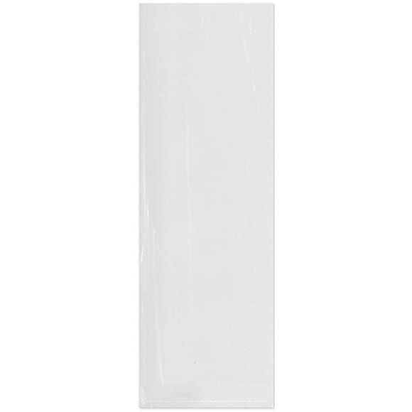 Plymor Sacs en Plastique Poly Transparent Ouverts Plats 6 Pouces x 18 Pouces (Boîte de 1,000), 2 Mil