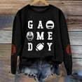 thumbnail image 4 of Football Sweatshirts for Women Crew Neck Long Sleeve Pullover Shirt Rugby Graphic Printed 2025 Basic Tee Fall Casual Y2K Tops, 4 of 5