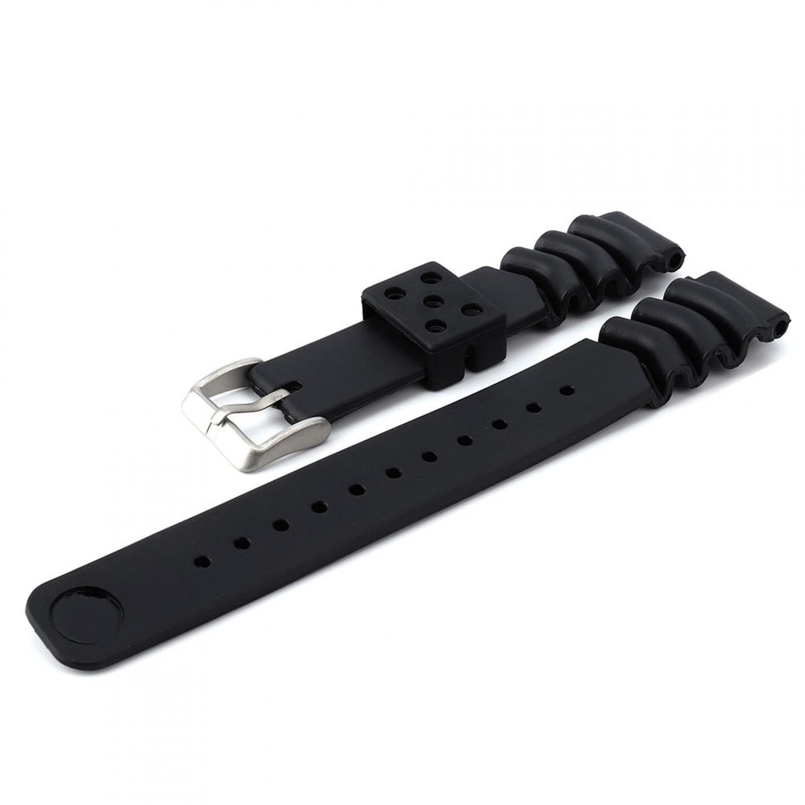 Watch Strap, Black Silicone Strap For Wristwatch Strap, Watch Strap For