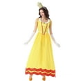 thumbnail image 4 of SWSMCLT Women's Aline Halloween 3 Piece Outfit Acting Halloween Dresses Ankle Dress Breathable Chic Cos Carnival Yellow 10-12, 4 of 5