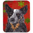 thumbnail image 1 of Australian Cattle Dog Snowflakes Holiday Christmas Mouse Pad, Hot Pad Or Trivet, 1 of 1