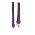 thumbnail image 3 of INSPIRE CHIC Women's Adjustable Single Pin Buckle Skinny Braided Belt waist:26-33 Purple, 3 of 6