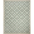 thumbnail image 4 of SAFAVIEH Beach House Nima Trellis Indoor/Outdoor Area Rug Aqua/Cream, 6'7" x 6'7" Square, 4 of 10