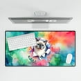 thumbnail image 4 of Funny Watercolor Adorable Siamese Peeking Through Torn Paper Effect Desk Mat Full Keyboard Mouse Pad Cat Lover Kitten Owner Gifts Large Mousepad - 00026, 4 of 5