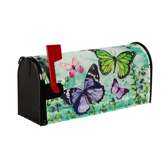 Evergreen Mailbox Cover -Butterfly Friends