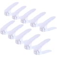 thumbnail image 1 of GFDYREE Lot de 10, Organisateur de Chaussures Réglable à 4 Niveaux, Support de Rangement à Double Étage pour Chaussures, Organisation de Placard (Blanc), 1 of 4