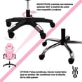 thumbnail image 4 of Silla Gamer LUMO Ergonómica Ejecutiva de Oficina Reposapies Rosa, 4 of 8