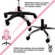 thumbnail image 4 of Silla Gamer LUMO Ergonómica Ejecutiva de Oficina Reposapies Rosa, 4 of 8