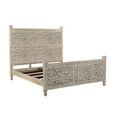 thumbnail image 5 of Pemberly Row Modern Carved Solid Wood King Panel Bed in Gray, 5 of 10