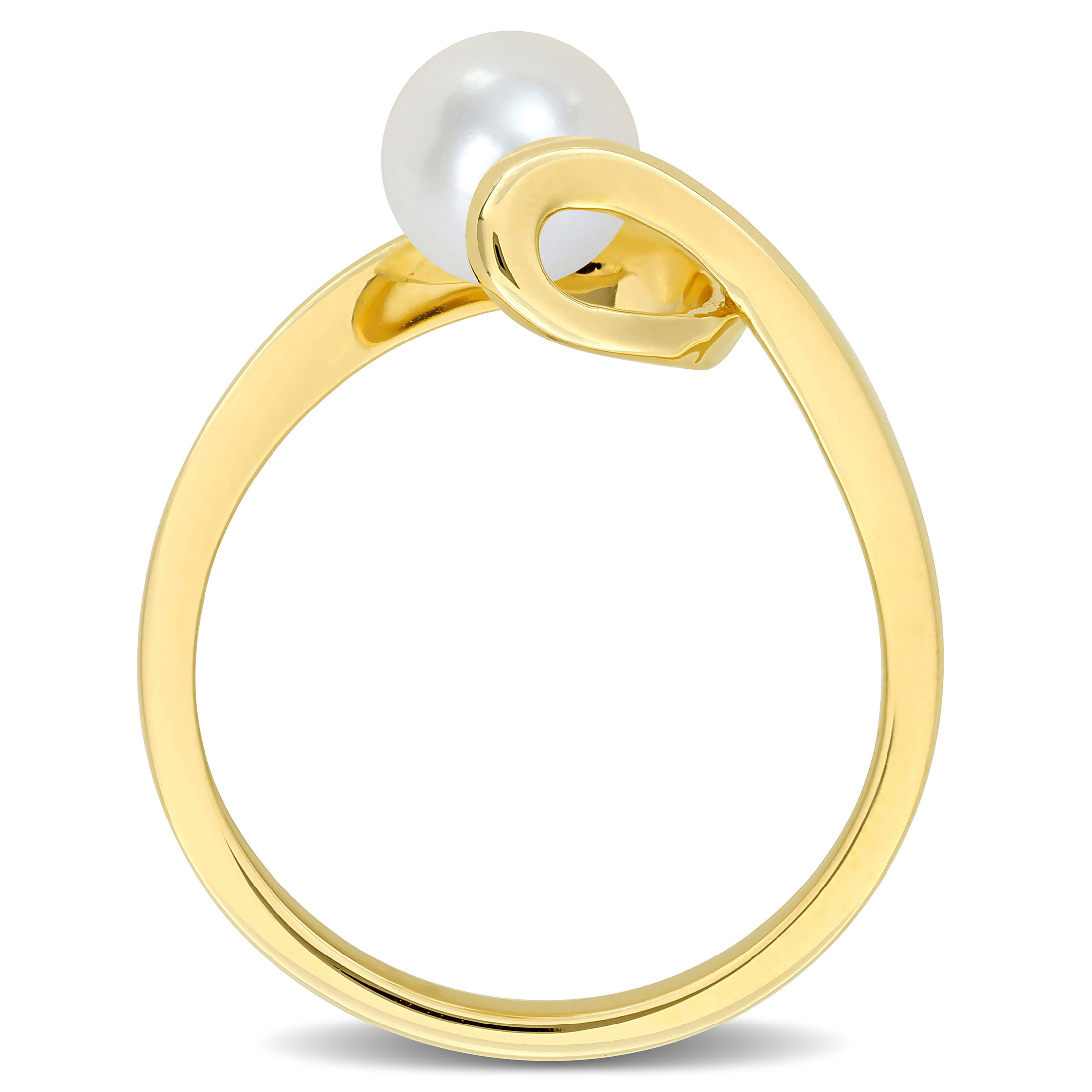 Everly Women's Cultured Pearl 10k Yellow Gold Ring