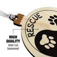 thumbnail image 3 of Rescue Adopt Yin Yang Paw Prints Dogs Cats Wood Christmas Tree Holiday Ornament, 3 of 6
