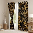 thumbnail image 3 of Manfei Boys Girls Boho Flowers Black Out Curtains,Bohemian Damask Curtains Pack of 2 (42x63 Each),Traditional Flower Bedroom Curtains,Lightweight Room Decor, 3 of 6