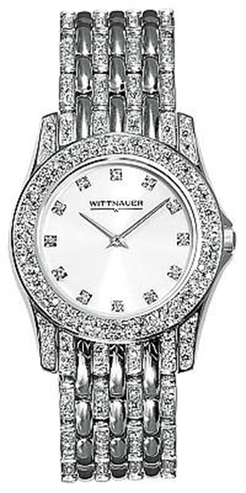 腕時計 WITTNAUER Wittnauer 25mm Gold Tone Steel Date Black Dial Ladies Quartz Watch