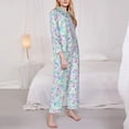 thumbnail image 3 of Haiem Sequins Pattern Women’s Long-sleeve Sleepwear,Sleepwear Set,2-piece Loungewear Set,Soft PJs Comfy Nightwear with Pockets-Medium, 3 of 7