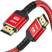 4K HDMI Cable (Red, 4ft), Goalfish HDMI Cord 18Gbps High-Speed HDMI 2.0 Cable 2160P 4K@60Hz Nylon Braided for Ethernet,