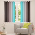 thumbnail image 5 of Erosebridal Brown and Teal Curtains for Bedroom,Rainbow Ombre Blackout Curtains Aesthetic Living Room Decor,Gradient Colorful Curtains & Drapes Abstract Window Curtain 2 Panels 42"Wx84"L, 5 of 6