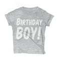 thumbnail image 2 of Happy Birthday Boy T-Shirt (1-12 Years Old) Toddlers to Kids Party Outfit Gift Italic 5T Gy/H SS, 2 of 2