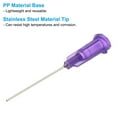 thumbnail image 3 of 21 agujas de dispensación, 102 piezas de agujas de dispensación de punta roma industrial de 1 pulgada con jeringas de bloqueo Luer para rellenar tintas líquidas, pegamento, aceite, morado, 3 of 5