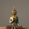 thumbnail image 2 of Estatua Asiática de Buda Sentado Taindés de Resina, Escultura China Shui, Escultura de , Decoración Del Hogar, Colección de Regalos de asiento dorado A Baoblaze Estatua de Buda de resina, 2 of 8