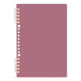 thumbnail image 2 of Haosy Dusty Rose Notebooks 2 Pcs 1-subject Journal 60 Sheets A5 College Ruled Paper Detachable Ring 8.3"x5.7", 2 of 8