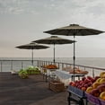 thumbnail image 5 of J & J Global 270510 Four Seasons 9 ft. Steel Taupe Umbrella, 5 of 8