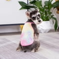 thumbnail image 5 of Breathable Dog Vest - Rainbow Tie-Dye Summer Camisole - Pet Two-Legged Clothes for Puppy Costume, 5 of 8