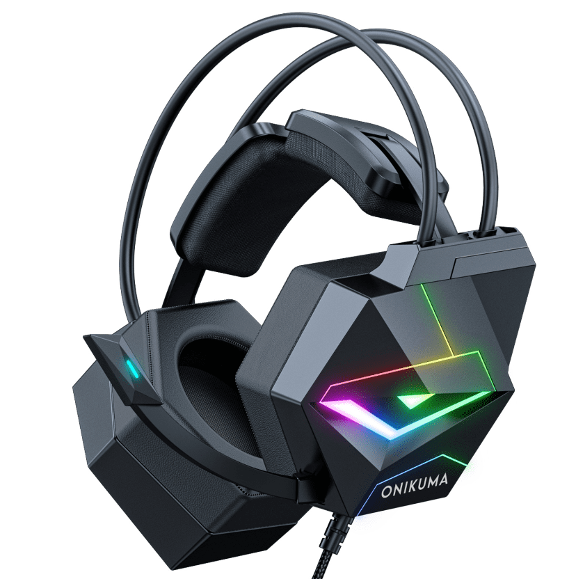 ONIKUMA X20 RGB Gaming Headphones Noise Cancelling Headphones 3.5