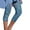 Blue B, variant on VERUGU Capris Pants for Women Spring Summer Casual Comfortable Elastic Waist Printed Cropped Pants Blue M