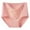 Hot Pink, variant on JeashCHAT Plus Size Women's High Waist Cotton Briefs, Solid Color Lace Underwear, Soft Breathable Full Coverage Ladies Panties, Everyday Wear