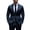 navy blue, variant on i·FineLong Slim-Fit Two-Piece Suit for Men: Versatile Jacket & Pants for Business Meetings, Weddings & Parties