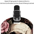 thumbnail image 4 of Square 2Pack PU Leather Roses and Skull Cruise Luggage Tag with Privacy Cover and Name ID Tag for Travel Handbags Backpacks Luggage Tags, 4 of 6