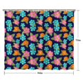 thumbnail image 5 of Pioneer Flower Floral Print Pattern Shower Curtain 84"x72", Bathroom Decorative Shower Curtain Set with 12 Hooks, Waterproof Washable, 5 of 6