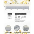 thumbnail image 6 of Black Beige Striped Fireplace Mantel Scarf Table Runner, Farmhouse Stripes Winter Garland Mantel Top Tablerunners Dresser Scarves Cover Decorations for Windows Party Living Room 70''x17'', 6 of 6