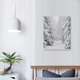 thumbnail image 3 of Nawypu 3 Pieces Winter Snowy Forest Prints Snow Covered Pine Trees Prints Posters Wall Art Canvas Painting for Artwork Bedroom Home Christmas Decor with Inner Frame 16x20in, 3 of 4