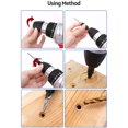 thumbnail image 2 of Juego de brocas avellanadoras de 5 piezas de acero de alta velocidad con 1 llave hexagonal gratis para carpintería y carpintería, Gold-Juego de 5 piezas esquí esquí Gafas de esquí, 2 of 5
