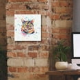 thumbnail image 5 of Epic Graffiti 'Colorful Watercolor Calico Cat' by Furbaby Affiliates, Canvas Wall Art, 12"x12", 5 of 8