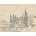 thumbnail image 2 of James Moore 18x15 Gold Ornate Wood Frame and Double Matted Museum Art Print Titled - Exeter Cathedral, Devon, England (1791), 2 of 4