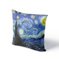 thumbnail image 5 of Funda de cojín con estampado de girasol y noche estrellada con pintura al óleo de Van Gogh para decoración del hogar, sala de estar, sofá, funda de almohada de 45 x 45 cm, 5 of 5