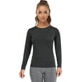 thumbnail image 2 of 3-4 Pack T-Shirt à Manches Longues Dry Fit pour Femmes Évacuant l'Humidité Tee à Manches Longues Compression Extérieure Course Tops d'Entraînement, 2 of 6