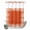 Orange, variant on No Hook Shower Curtain, Coastal Coral Shower Curtains for Bathroom with See Through Top Window, Orange White Ocean Marine Nautical Beach Waterproof & Washable Bath Curtain Long 72"x78"