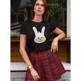thumbnail image 2 of Cute Bunny & Carrot Rabbit Lover T-Shirt Women -Image by Shutterstock, Female x-Large, 2 of 4