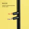 thumbnail image 3 of Boyel Living Freestanding Bathtub Faucet Floor Mount Single Handle Bath Tub Filler Faucets with Water Supply Lines in Matte Black, 3 of 7