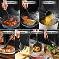 thumbnail image 5 of Surpdew Silicone Slotted Spoon 2 Pack Silicone Cooking Spoons With Slotted Strainer, Non-Stick Strainer Colander Spoon, Heat Resistant Large Skimmer Spoon For Draining, Frying, Mixing And Serving, 5 of 7