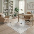 thumbnail image 2 of ODIKA 4'x6' Gray Beige Abstract Geometric Design Washable Area Rug Modern Minimalist Pattern Pet Friendly, Non-Shedding for Bedroom, Reading Nook, 2 of 7