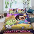 thumbnail image 2 of ¡Despierta, Carlo! Conjunto de sábanas temático, trío de piezas, cómodo y amigable con la piel, diseño único, regalo de decoración para el hogar para familiares, amigos y fans, 90 cm * 190 cm, 2 of 6